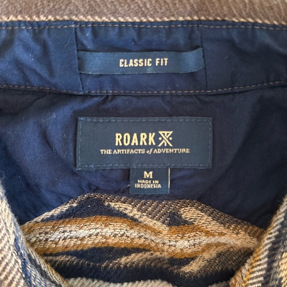 Roark Roscoe Jacquard Flannel Shirt - Men’s Medium - Picture 3 of 5